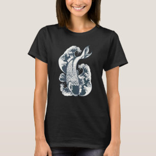 Koi Fish Cool Japanese Tattoo Jinli Japan Coi Carp T-Shirt