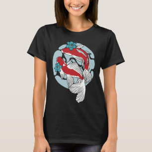 Koi Fish Couple Beautiful Japanese Fish Art T-Shirt