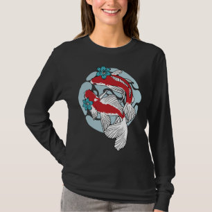 Koi Fish Couple Beautiful Japanese Fish Art T-Shirt