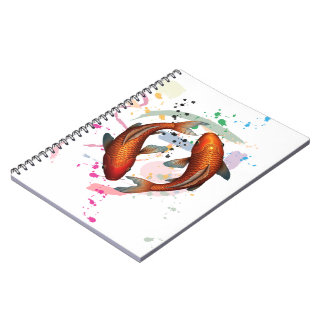 Koi fish design notebook