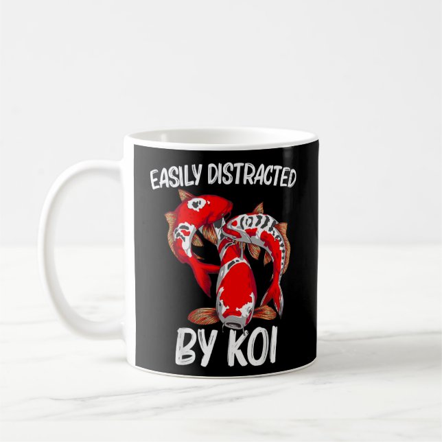 Koi Fish Gift For Men Women Japan Koi Carp Fishes Coffee Mug (Left)