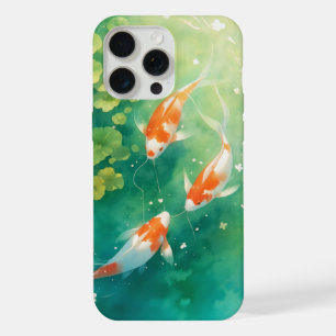 Koi Fish Harmony in the Pond iPhone 15 Pro Max Case