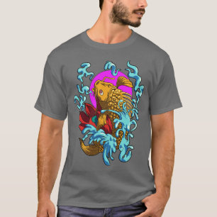 Koi Fish Japan Coi p Cool Japanese Tattoo Jinli Ko T-Shirt
