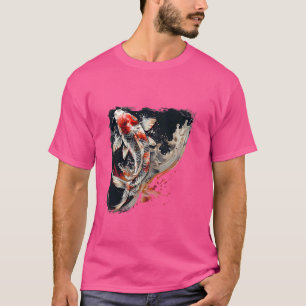 Koi Fish Japanese Art Japanese Koi Carp Fish Asian T-Shirt