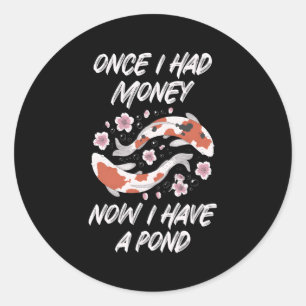 Koi Fish Japanese Carp Classic Round Sticker