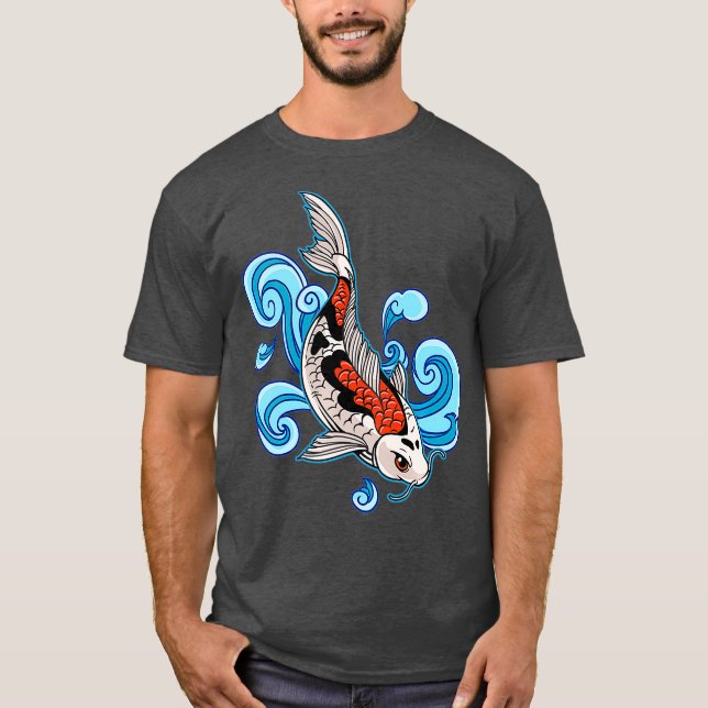 Koi Fish Japanese Premium T-Shirt (Front)