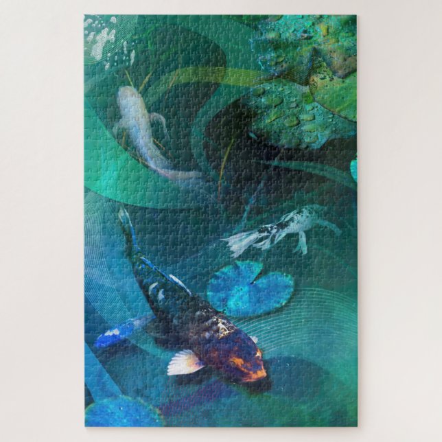 Koi Fish JOY OF KOI Jigsaw Puzzle (Vertical)