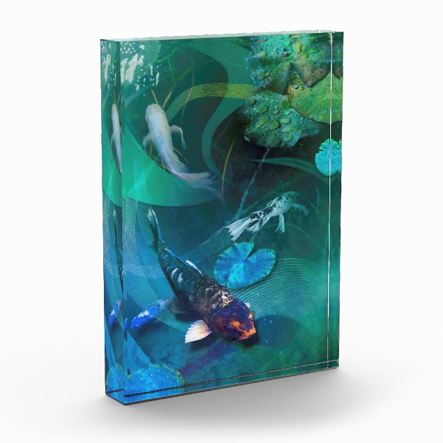 Koi Fish JOY OF KOI Photo Block (Left)