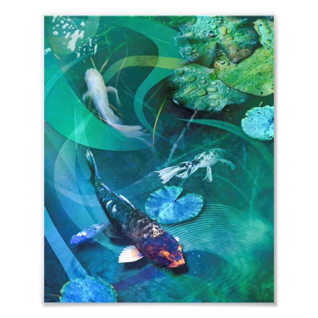 Koi Fish JOY OF KOI Photo Print (Front)
