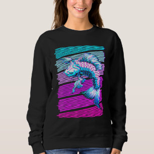 Koi Fish Koi Carp Japanese Traditional Vaporwave A Sweatshirt