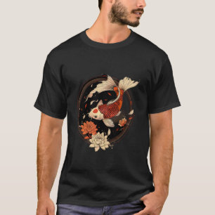 Koi Fish Lotus Japanese Pond Lover Japanese Koi Ca T-Shirt