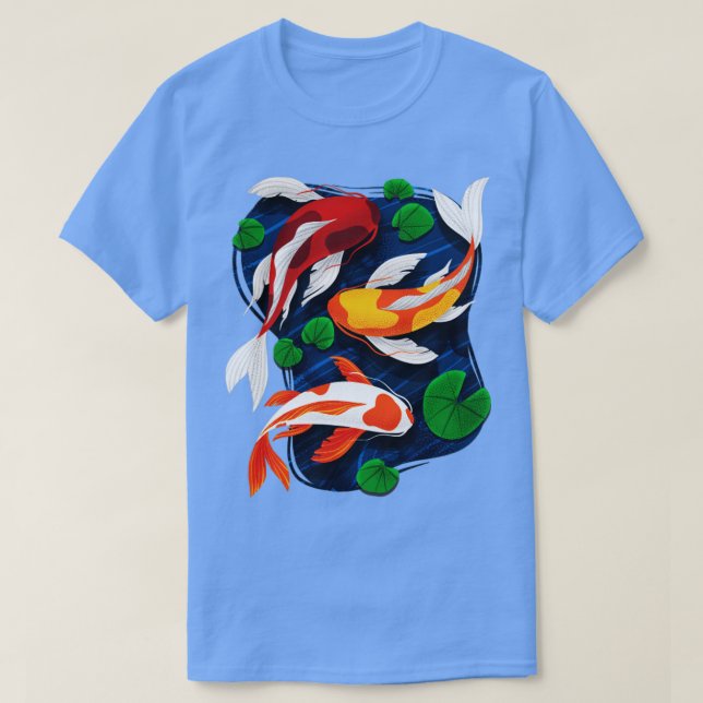 Koi Fish Lover Water Pond Animal Pet Asian Japanes T-Shirt (Design Front)