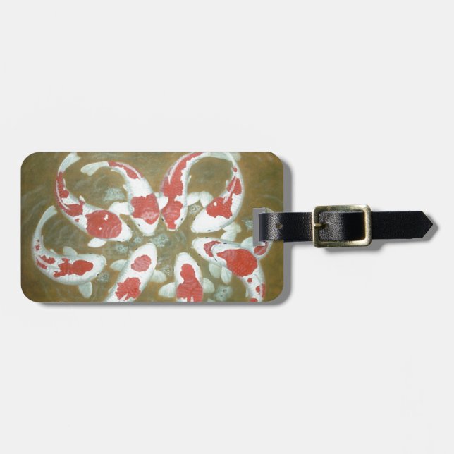 KOI FISH LUGGAGE TAG (Front Horizontal)