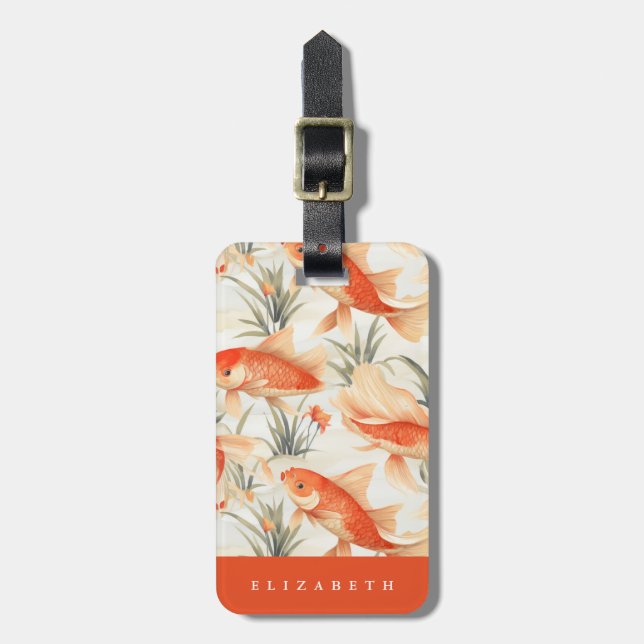 Koi Fish Luggage Tag (Front Vertical)