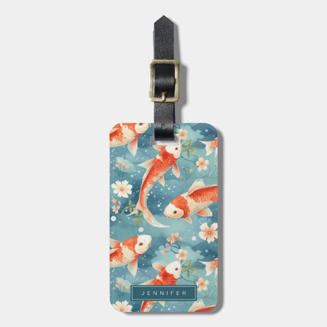 Koi Fish Luggage Tags (Front Vertical)