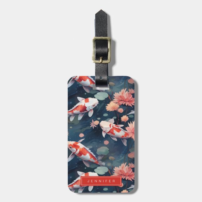 Koi Fish Luggage Tags (Front Vertical)