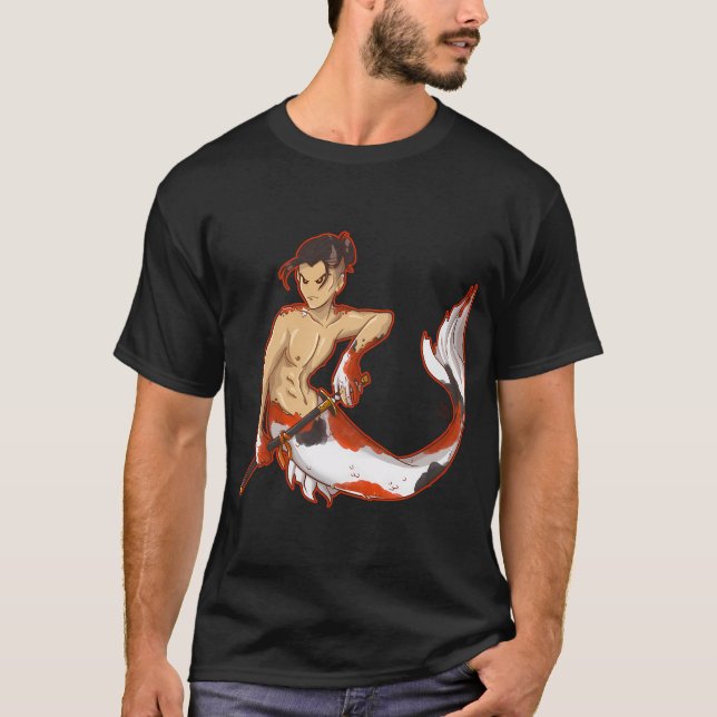 Koi Fish Merman T-Shirt (Front)