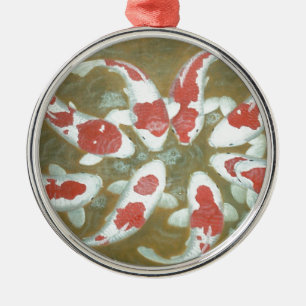 KOI FISH METAL TREE DECORATION