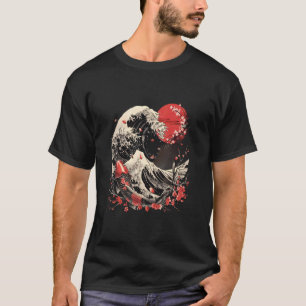 Koi Fish Ocean Sakura Cherry Blossom Season Nishik T-Shirt