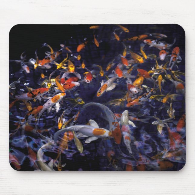 KOI FISH OVER FLOWING MOUSE PAD (Front)
