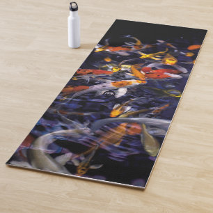 KOI FISH OVER FLOWING YOGA MAT