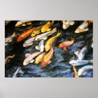 Koi Fish Painting Poster Art Print