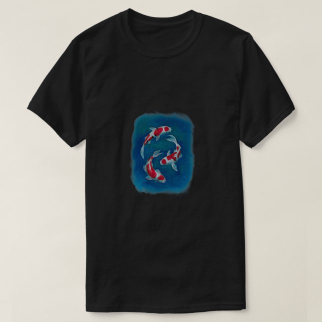 Koi fish painting T-Shirt (Design Front)