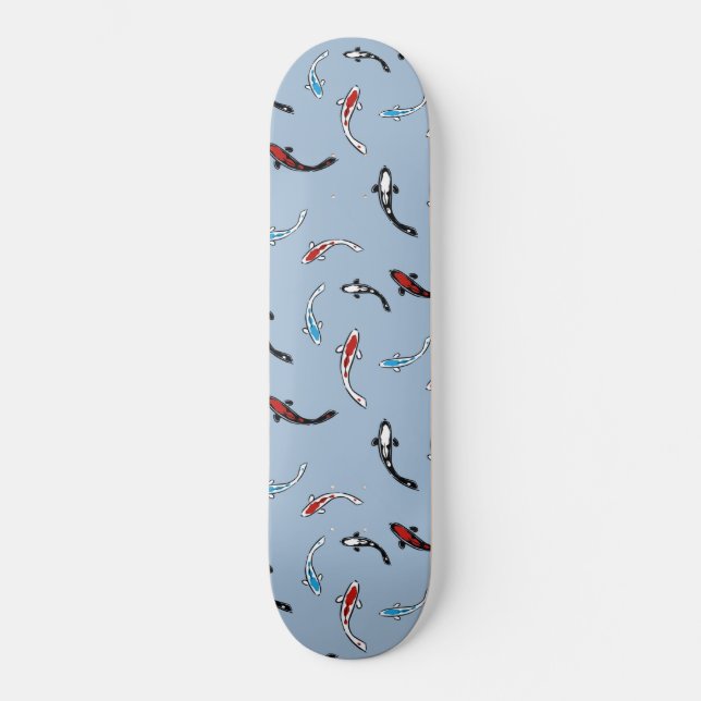Koi fish pattern skateboard (Front)