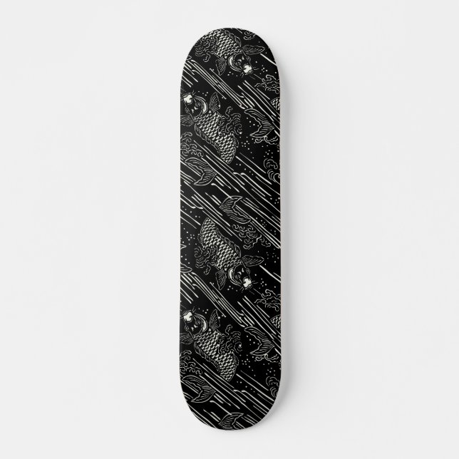 Koi Fish Pattern Skateboard (Front)