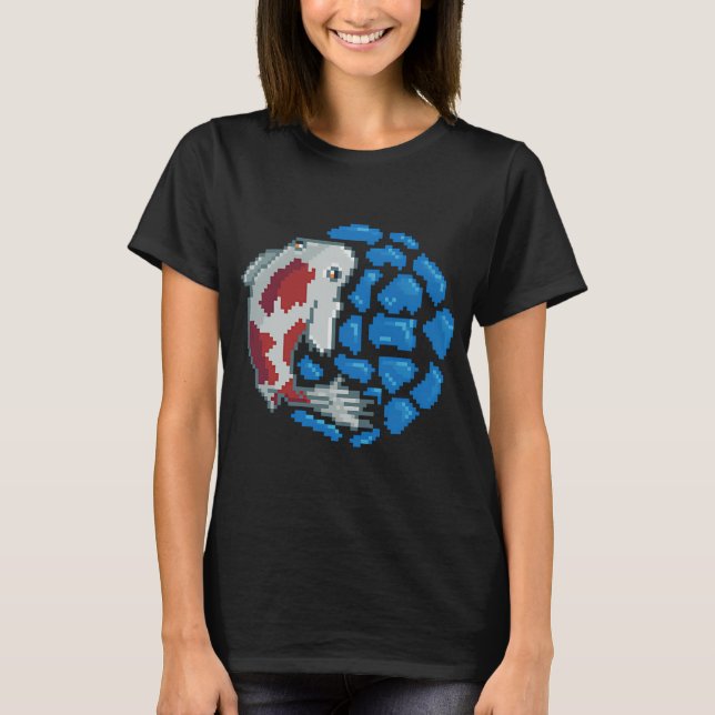 Koi Fish Pixel Art T-Shirt (Front)