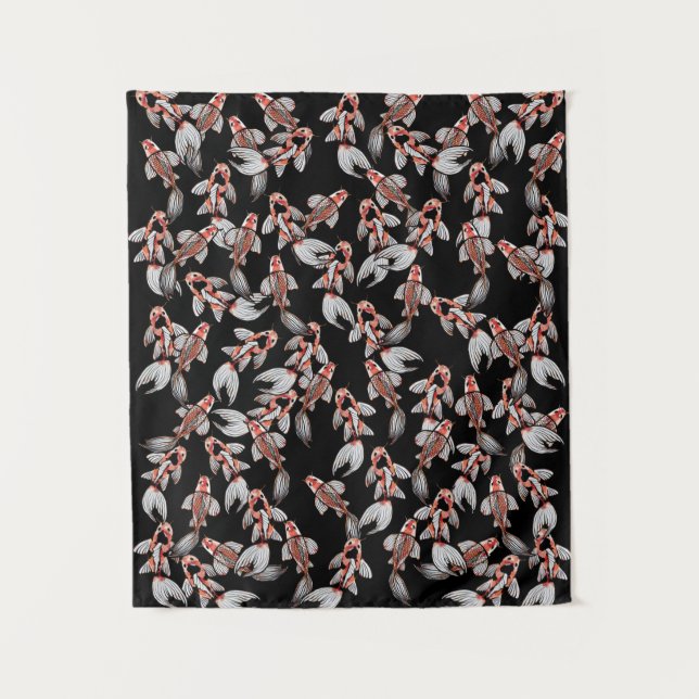 Koi Fish Pond Lovers Nature Art Koi Ponds          Tapestry (Front)