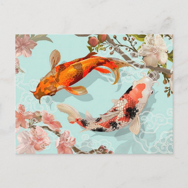 Koi Fish Postcard (Front)