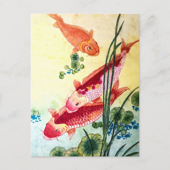 Koi Fish Postcard (Front)