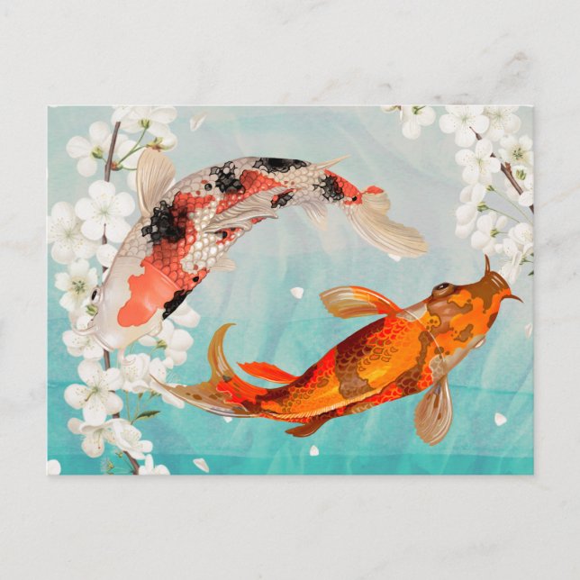 Koi Fish Postcard (Front)