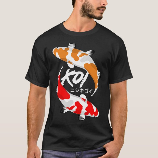 Koi Fish Red And Orange T-Shirt (Front)