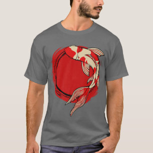 Koi Fish Red Tokyo Sun Japanese Art Yin Nishikigoi T-Shirt