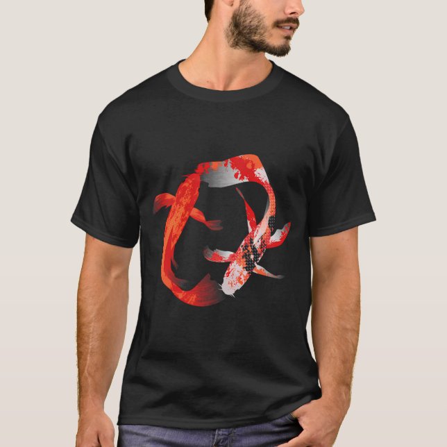Koi Fish Scales - Yellow T-Shirt (Front)