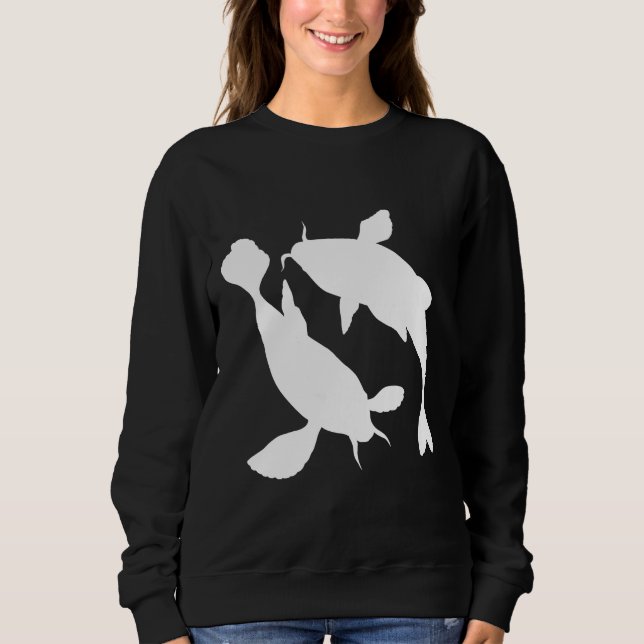 Koi Fish Silhouette Sweatshirt (Front)