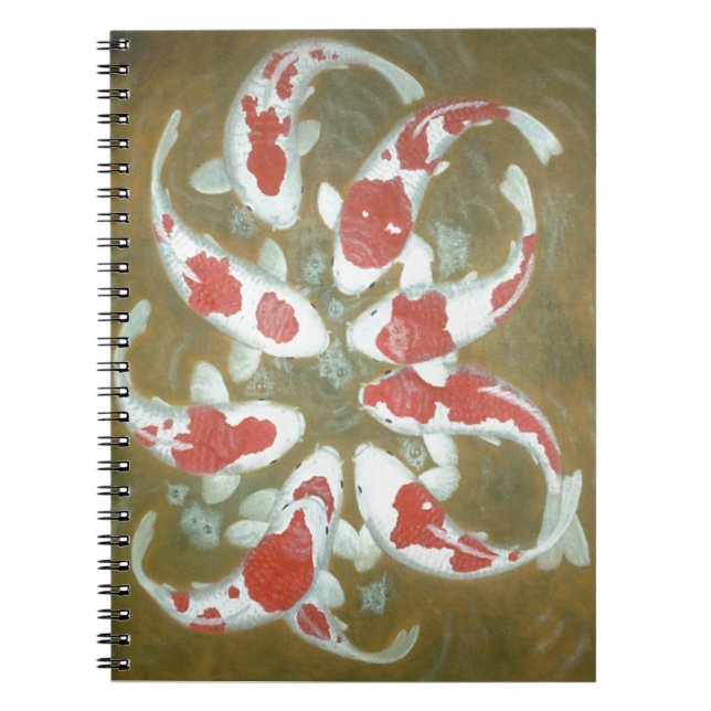 KOI FISH SPIRAL NOTEBOOK (Front)