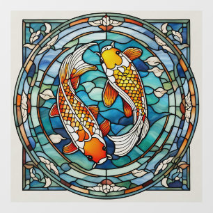 Koi Fish Stained Glass Japanese Asain Fish