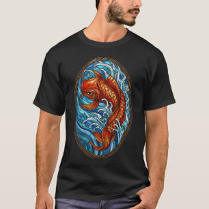 Koi Fish Stained Glass T-Shirt
