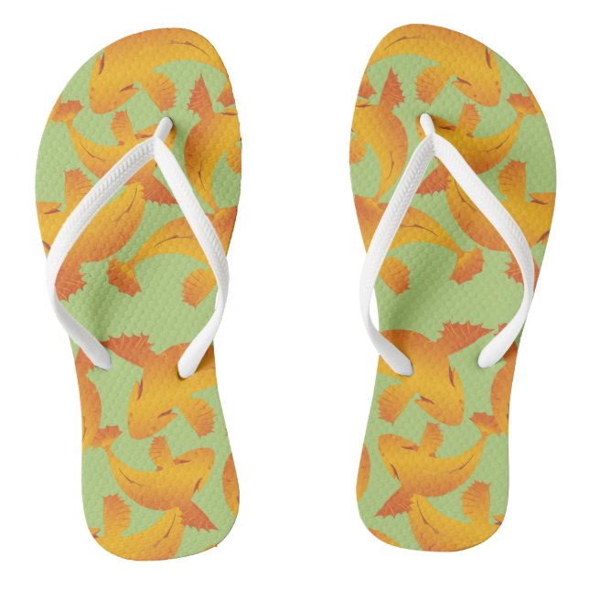 Koi Fish Summer flip flops (Footbed)