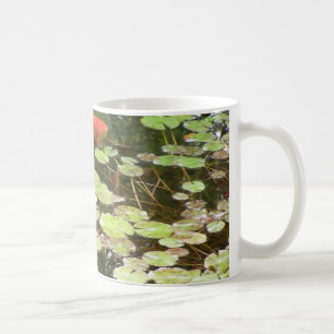 Koi Fish Swimming In Lilly Pond Mug