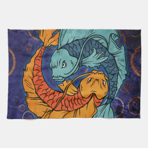 Koi Fish Tea Towel
