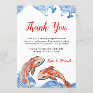 KOI FISH THANK YOU CARD