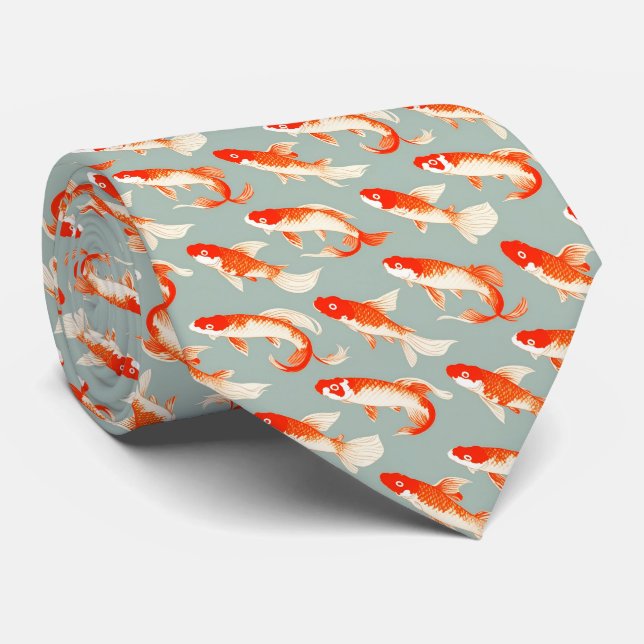 Koi Fish Tie (Rolled)