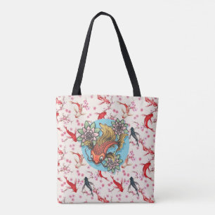 Koi Fish Tote Bag