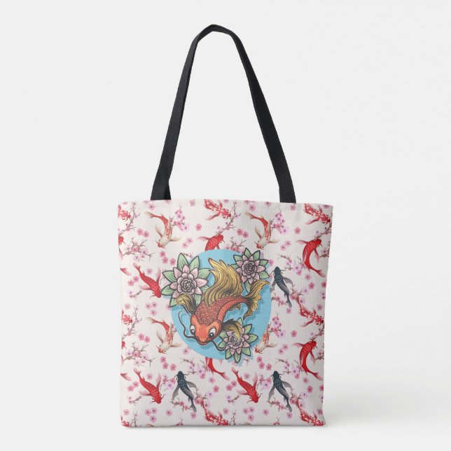 Koi Fish Tote Bag (Back)