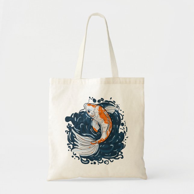 Koi Fish water bending master Tote Bag (Front)