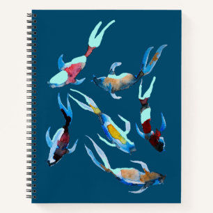 Koi Fish watercolor Notebook